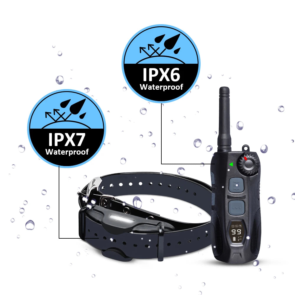 JANPET Waterproof Rechargeable Dog Training Collar With Remote
