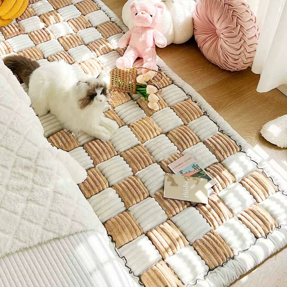 Anti Slip Waterproof Coral Fleece Dog Bed Car Mat
