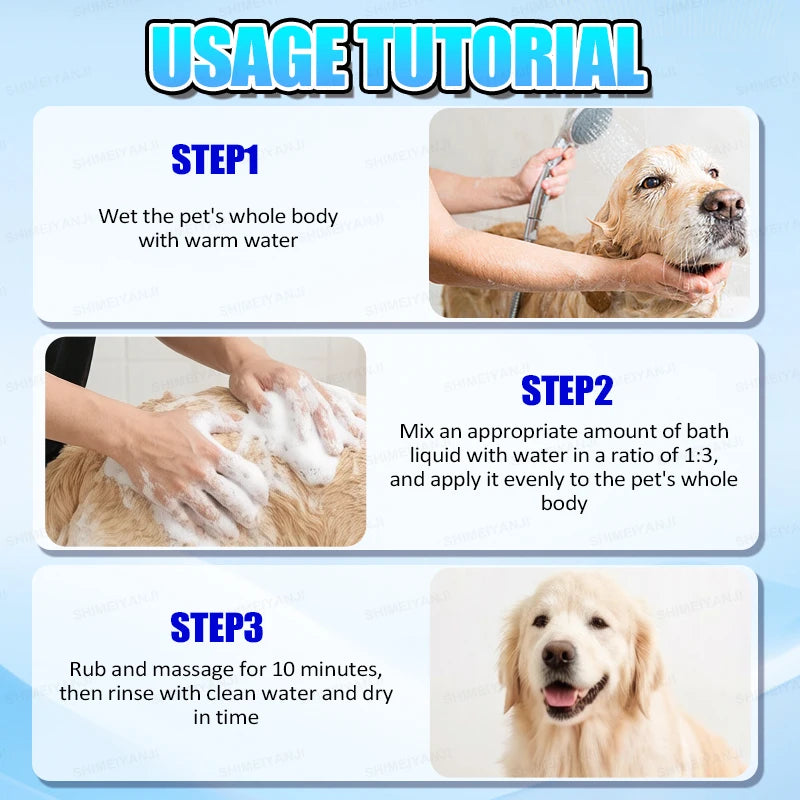 Waterless Dry Shampoo Foam for Cats and Dogs Pet Grooming
