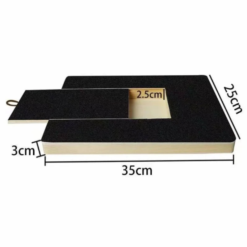 Wooden Dog Scratching Board With Treat Box Nail Trim Pad
