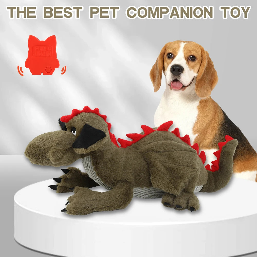 Fire Dragon Heartbeat Plush Interactive Dog Training Toy