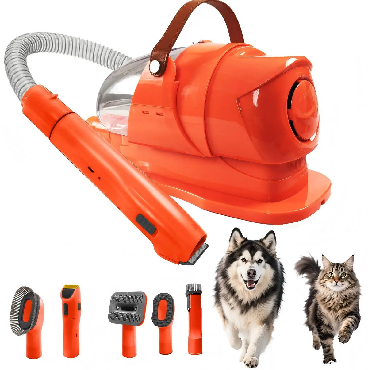 Pet Grooming Vacuum Kit With Powerful Suction Clipper