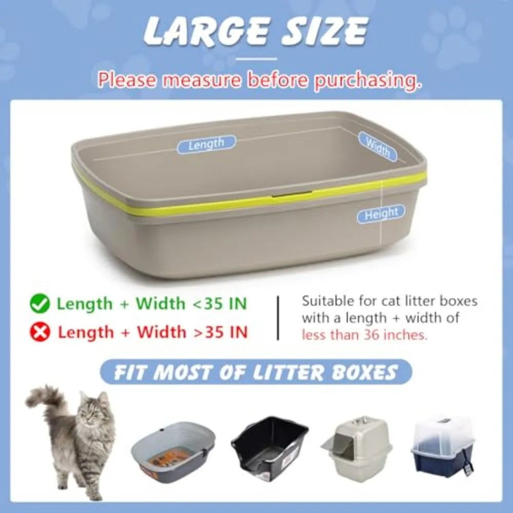 Heavy Duty Cat Litter Box Liners With Drawstring Odor Barrier