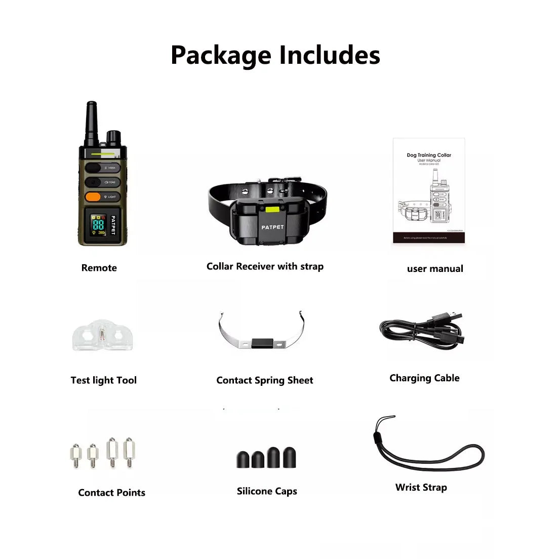 JANPET Waterproof Rechargeable Remote Dog Training Collar