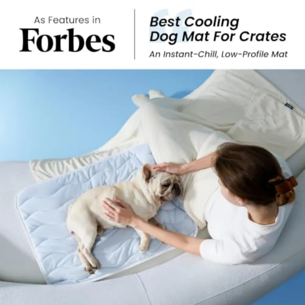 Bedsure Cooling Dog Mat, Washable Breathable QMax Fiber Pet Bed