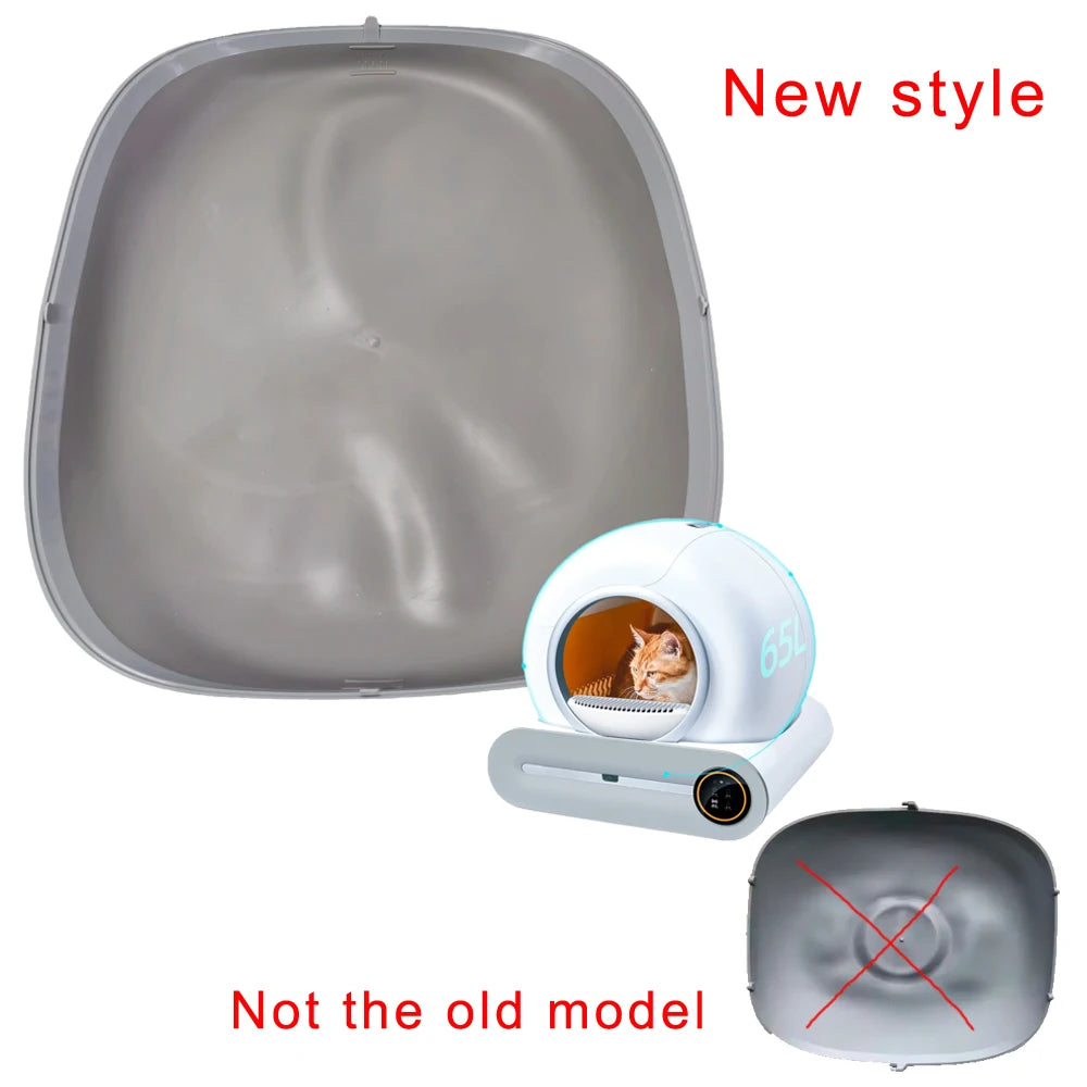 Tonepie Sandbox for cat accessories maintenance place the bottom mat automatic smart self-clean cat litter box