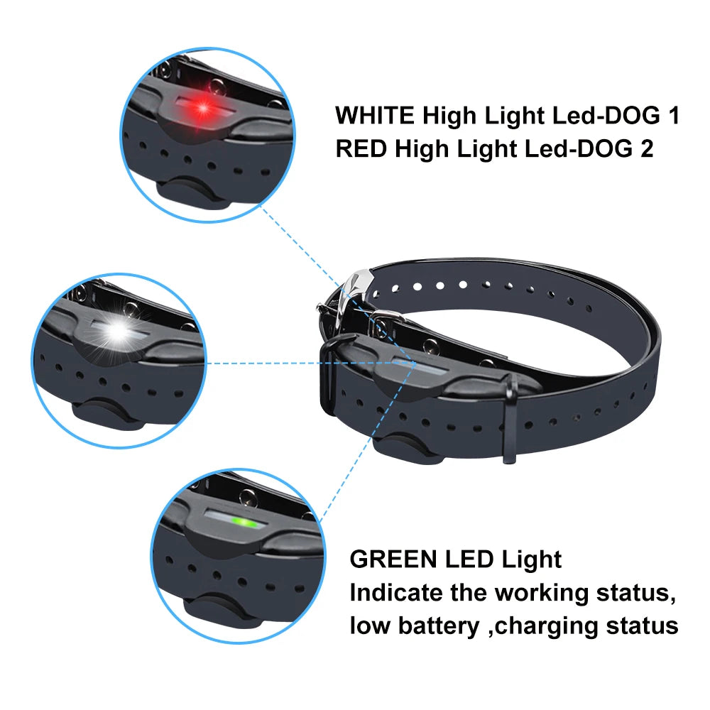 JANPET Waterproof Rechargeable Dog Training Collar With Remote