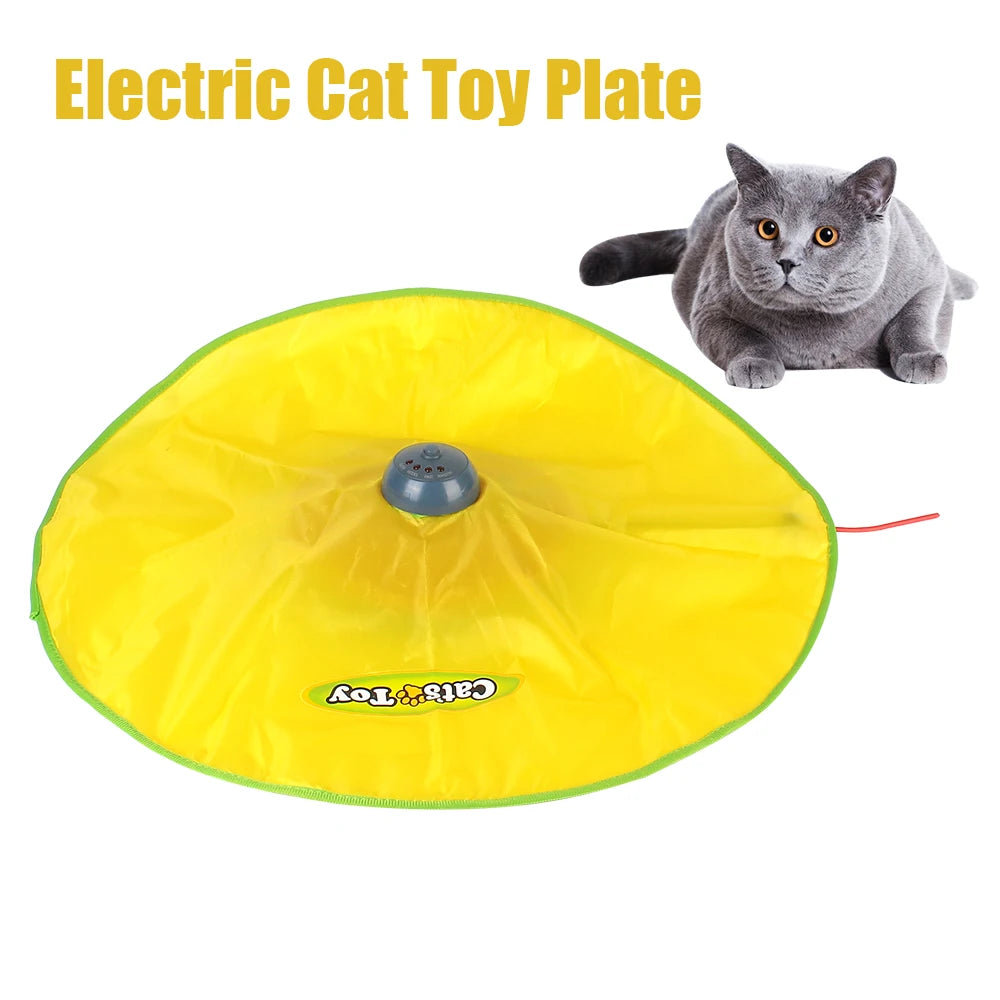 Interactive Moving Mouse And Feather Cat Toy With Four Speeds