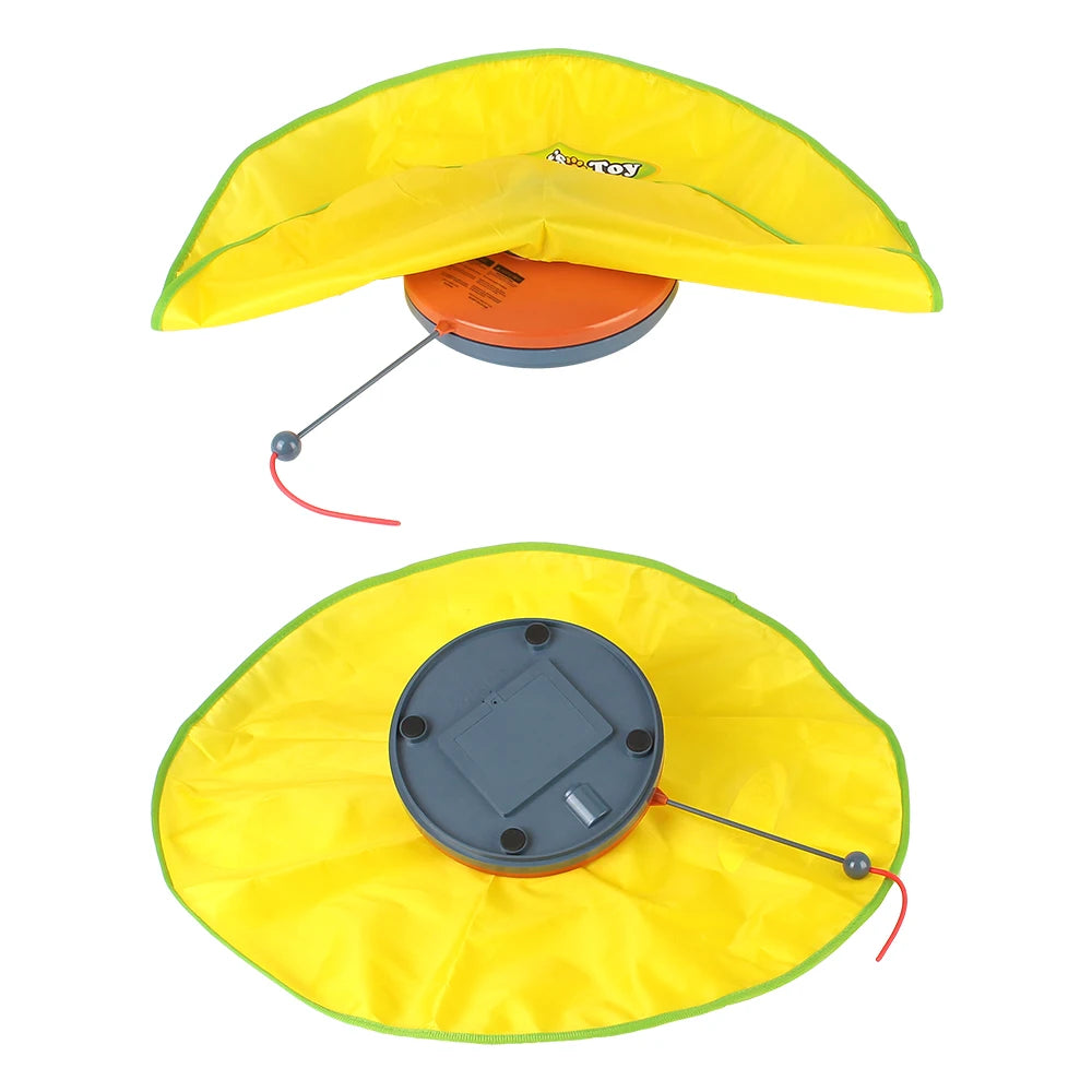 Interactive Moving Mouse And Feather Cat Toy With Four Speeds