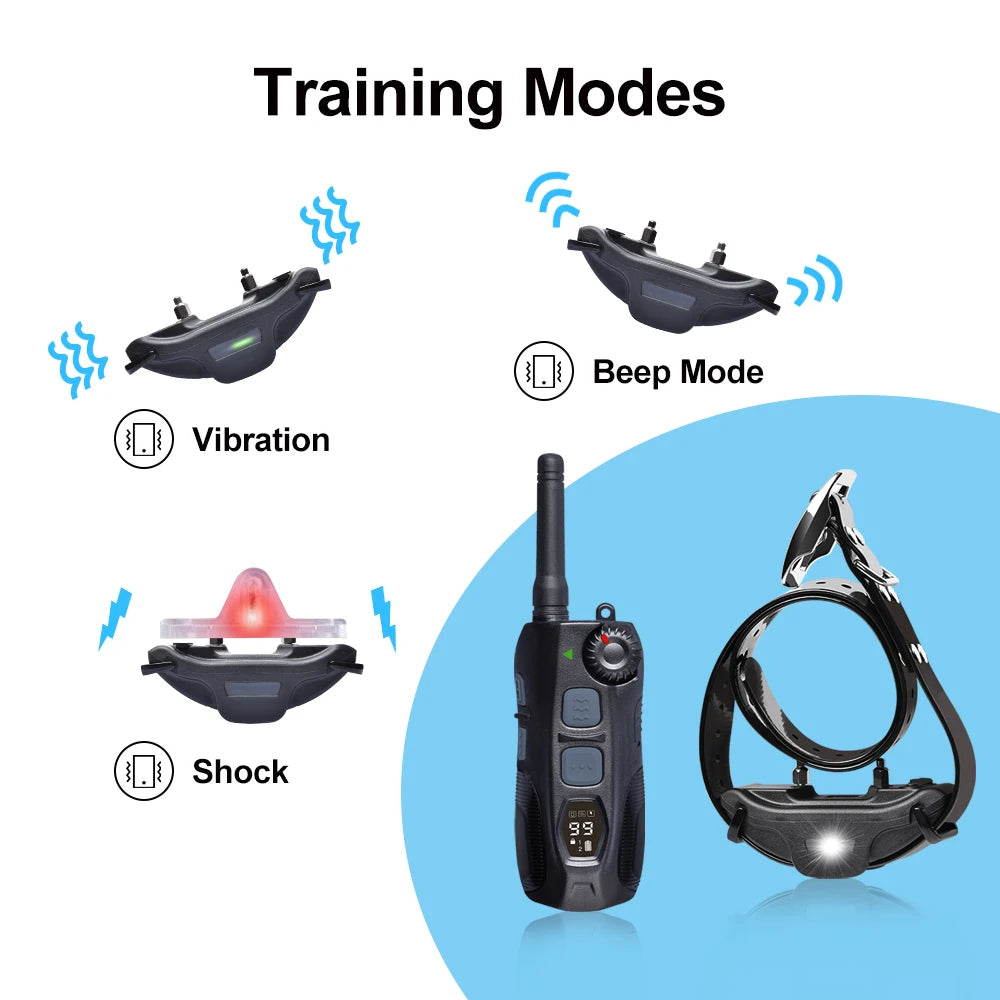 JANPET Waterproof Rechargeable Dog Training Collar With Remote