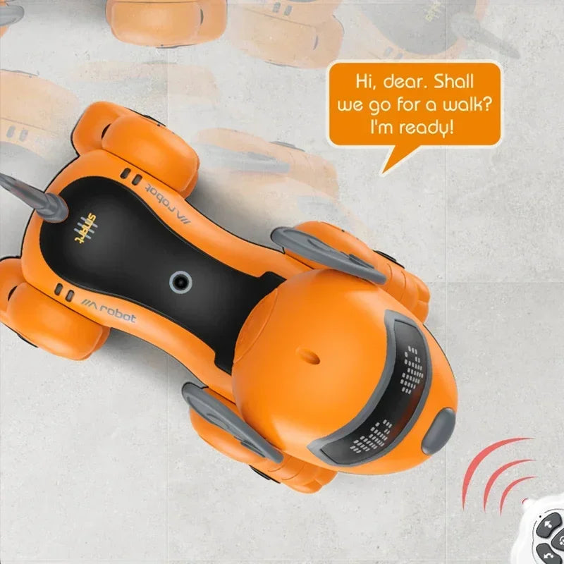 Remote Control Robot Dog Intelligent Voice Control Pet Puppy Smart Dogs Robot Touch Sensing Dance RC Dog Robotic Kids Toy Gifts