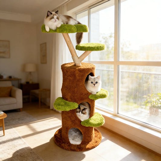 Bingopaw Multi Level Indoor Cat Tree With Sisal Scratching Posts