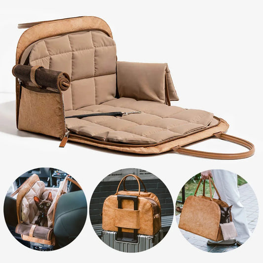 Original Pet Handle Bag For Puppy And Cat Winter Pet Carrier Bag Windproof Warm Portable Pet Travel Bag With Warm Mat