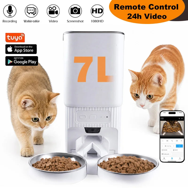 Nityers Smart Pet Feeder With Camera And WiFi App Control