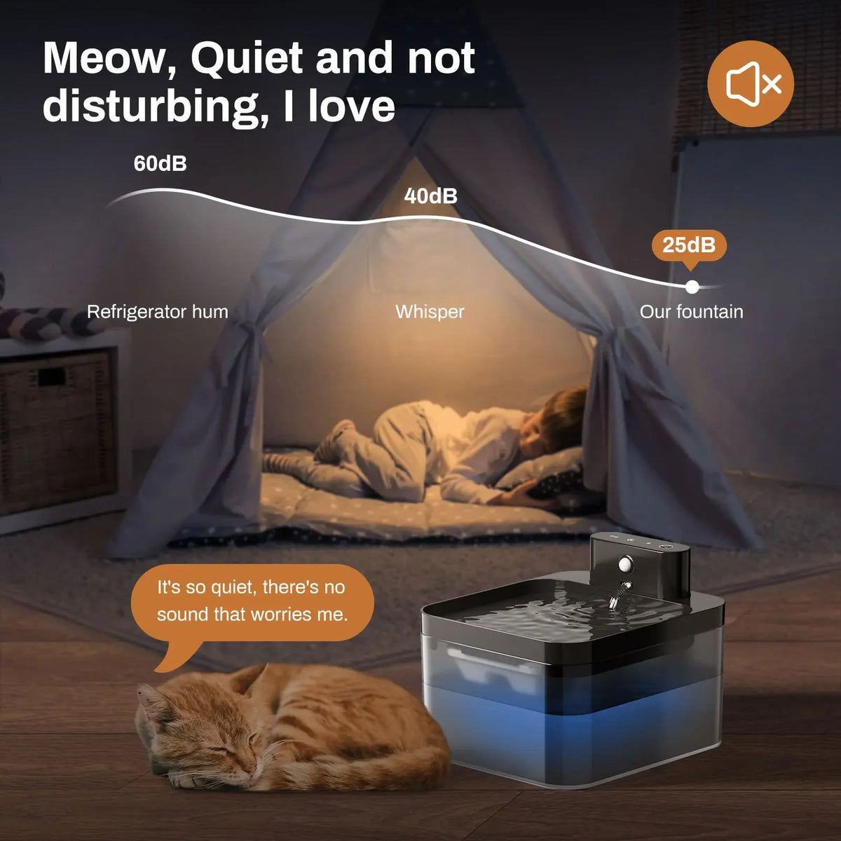 Wireless Sensor Pet Water Fountain Battery Powered Drinking Dispenser