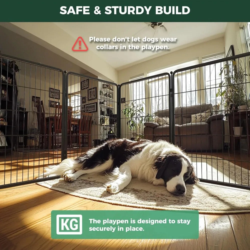 Homeplus Heavy Duty Indoor Dog Playpen With Connector Panels