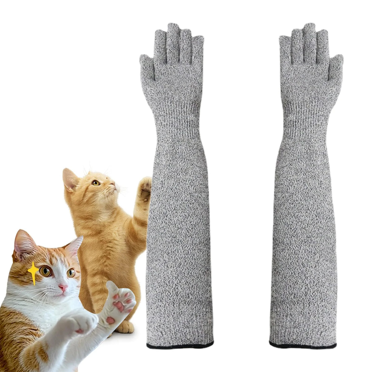Scratch Resistant Pet Grooming Gloves For Cat Dog Nail Care