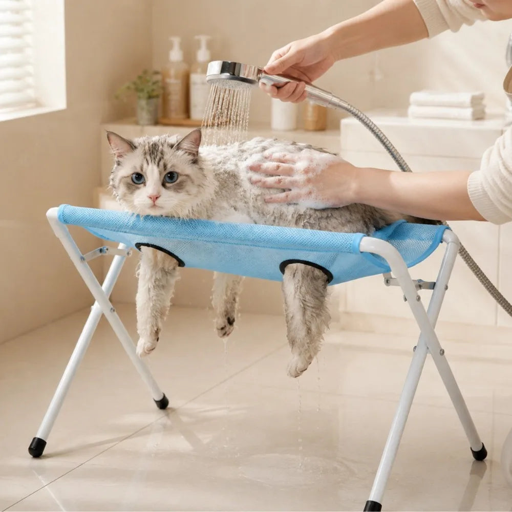 Pet Cat Dog Grooming Hammock Sling Bathing Restraint Bag Anti Scratch Bite Nail Trimming Washing Holder Small Dogs Cats Supplies