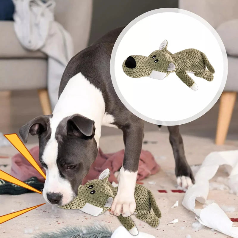 Dog Chew Toys Durable Aggressive Chewers Interactive Squeaky Pet Dog Toy