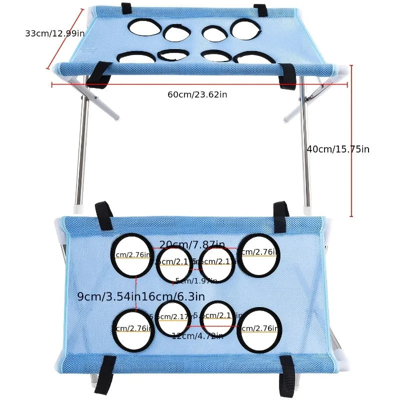 Pet Bathing Stand, Anti-Scratch Dog Cat Grooming Hammock, Small Pet Nail Clipping Holder Restraint Station for Dog Cat Bath