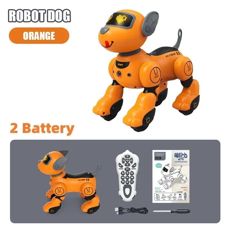 Remote Control Robot Dog Intelligent Voice Control Pet Puppy Smart Dogs Robot Touch Sensing Dance RC Dog Robotic Kids Toy Gifts