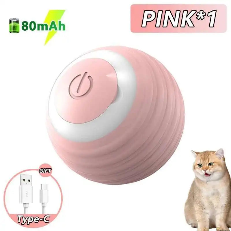Automatic Rechargeable Interactive Dog Toy Ball With RGB Lights