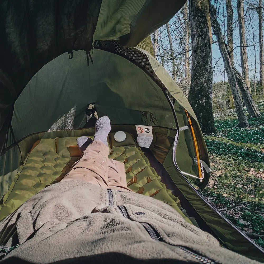Night Cat Flat Lay Hammock Tent Mosquito Net Waterproof Rainfly