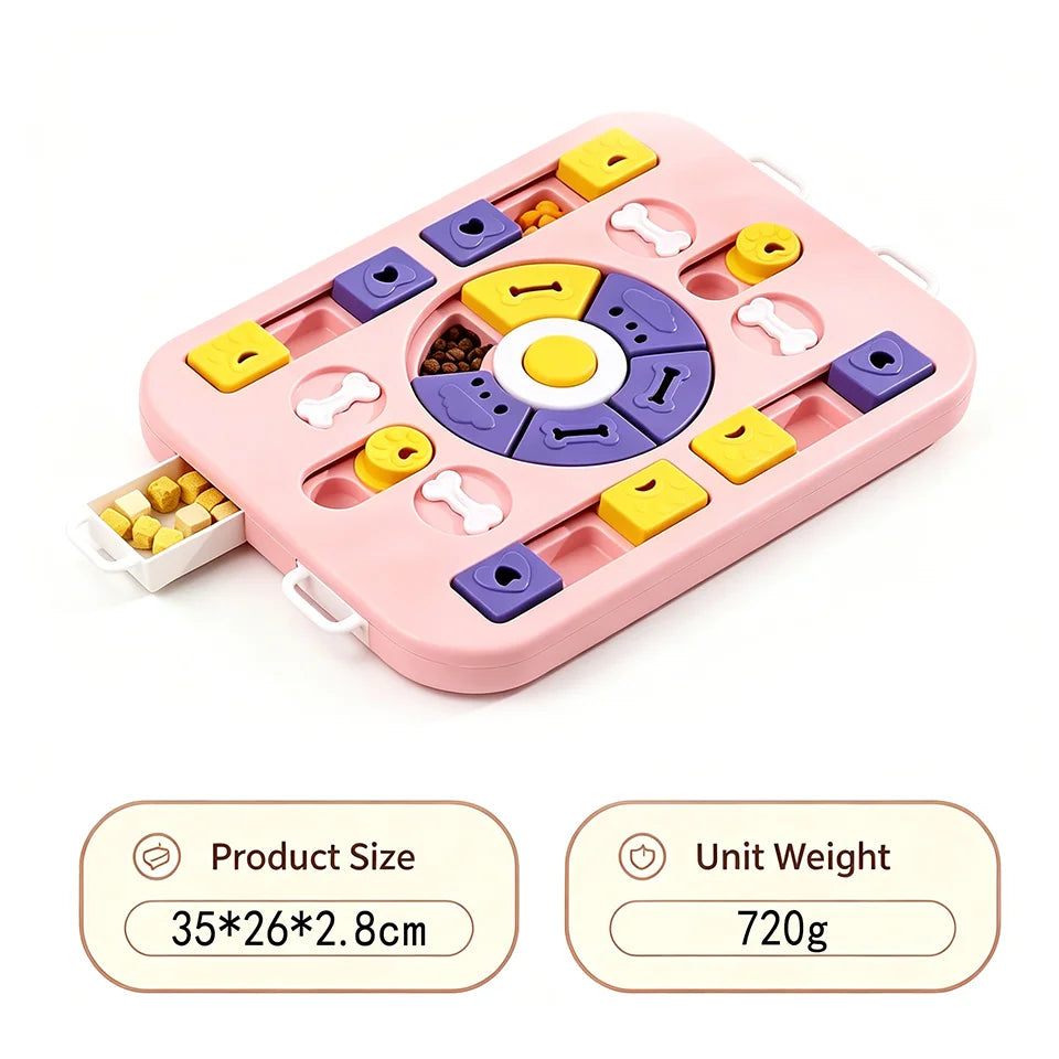 Interactive Pet Puzzle Feeder Toy For Dogs And Cats