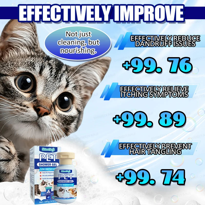 Waterless Dry Shampoo Foam for Cats and Dogs Pet Grooming