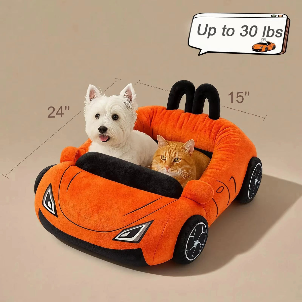 CWV Supercar Pet Bed With Pillow For Cats And Dogs
