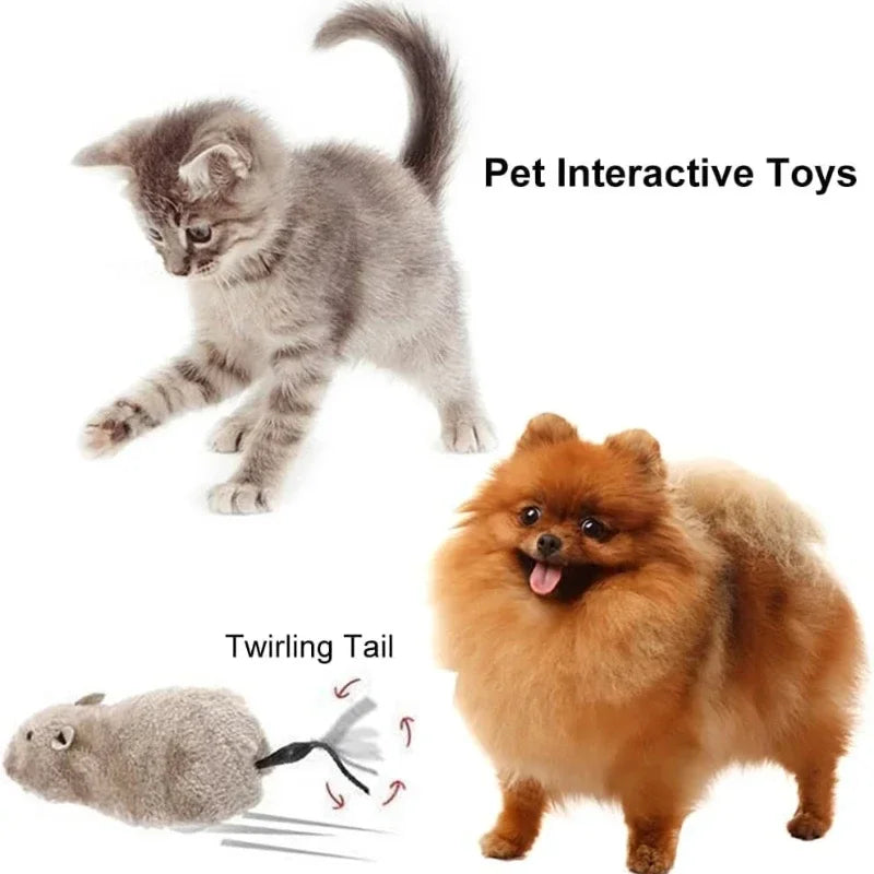 Automatic Battery Free Swinging Tail Interactive Pet Toy For Cats