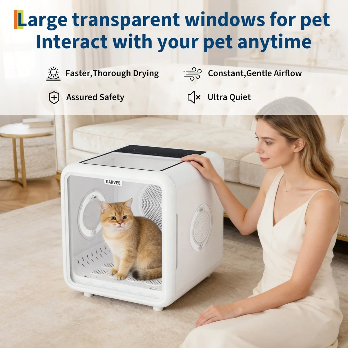 Himiss Automatic Pet Drying Box With 360 Degree Smart Heating