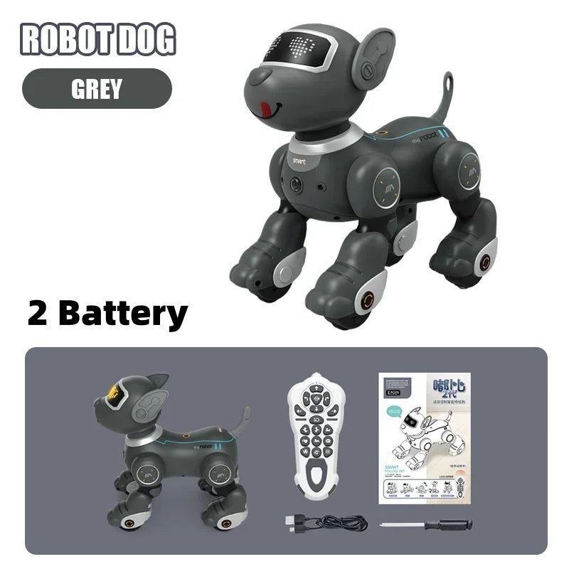 Remote Control Robot Dog Intelligent Voice Control Pet Puppy Smart Dogs Robot Touch Sensing Dance RC Dog Robotic Kids Toy Gifts