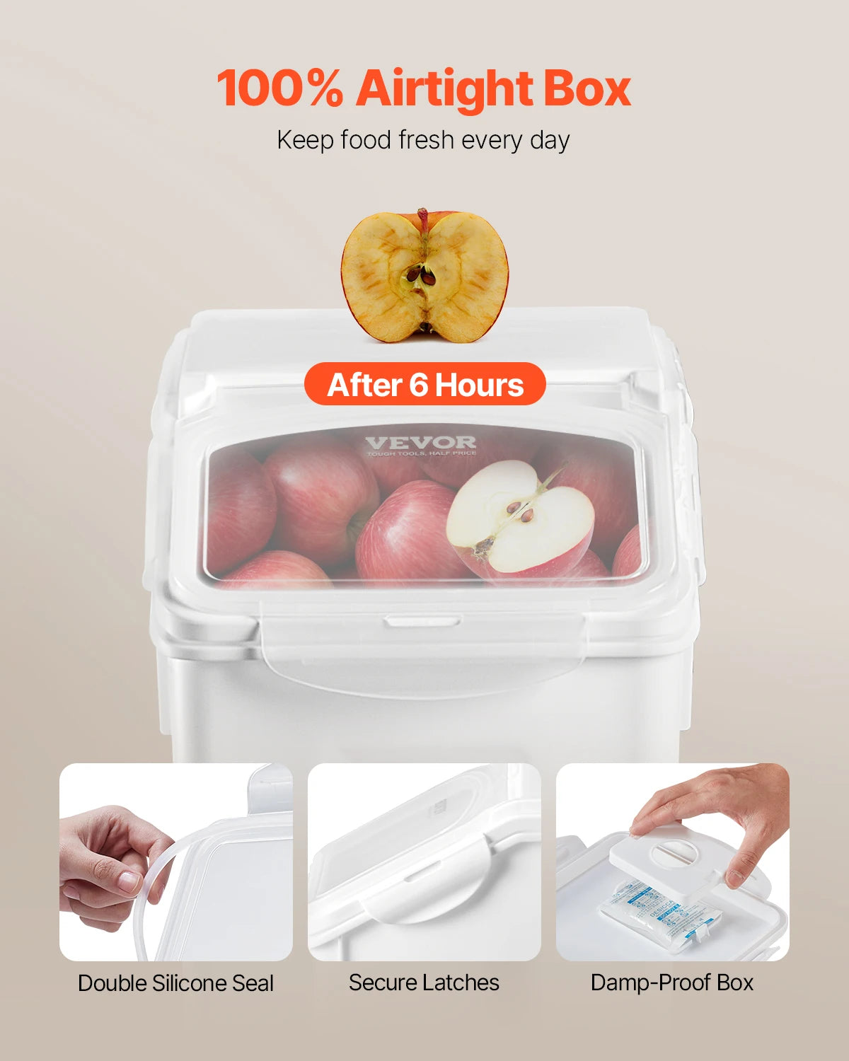 Large Capacity Rice And Dog Food Storage Container Set