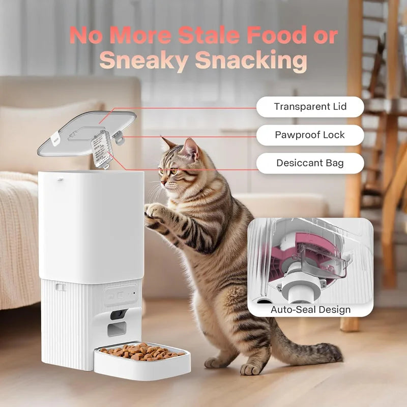 Nityers Smart Pet Feeder With Camera And WiFi App Control