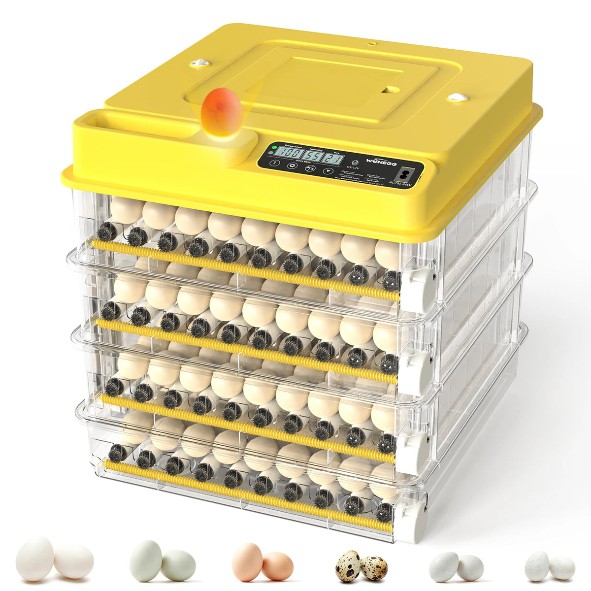 36-216 Egg Incubator for Hatching Eggs, Fully Automatic Egg Incubator with Auto Temp/Water/Turning, for Chicken Duck Goose