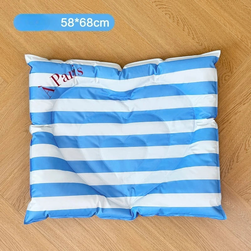 Summer Cooling Pet Bed Mat Breathable Ice Silk Cat Dog Sleeping Cushion Non-slip Pet Cooling Pad for Indoor Floor Pet Sleeping