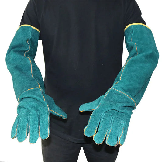 Reptile Anti Bite Protective Gloves Full Canvas Pet Handling Gear