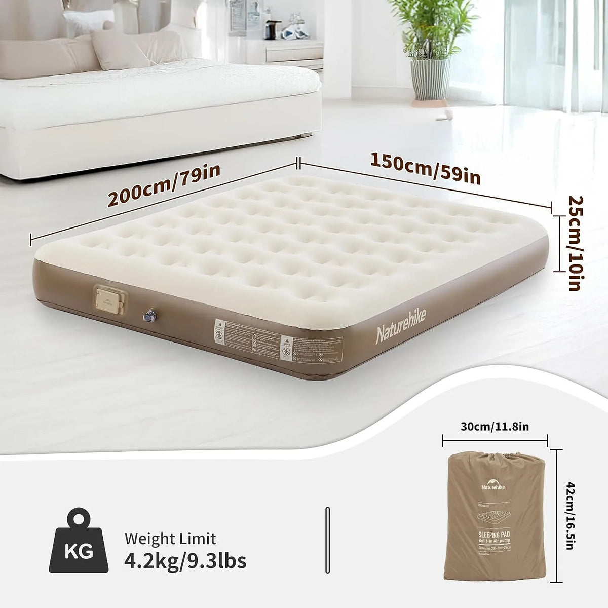 Naturehike Reliable Inflatable Air Mattress For Home And Camping