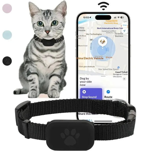 Waterproof Pet GPS Tracker With Real Time Movement Tracking Alerts