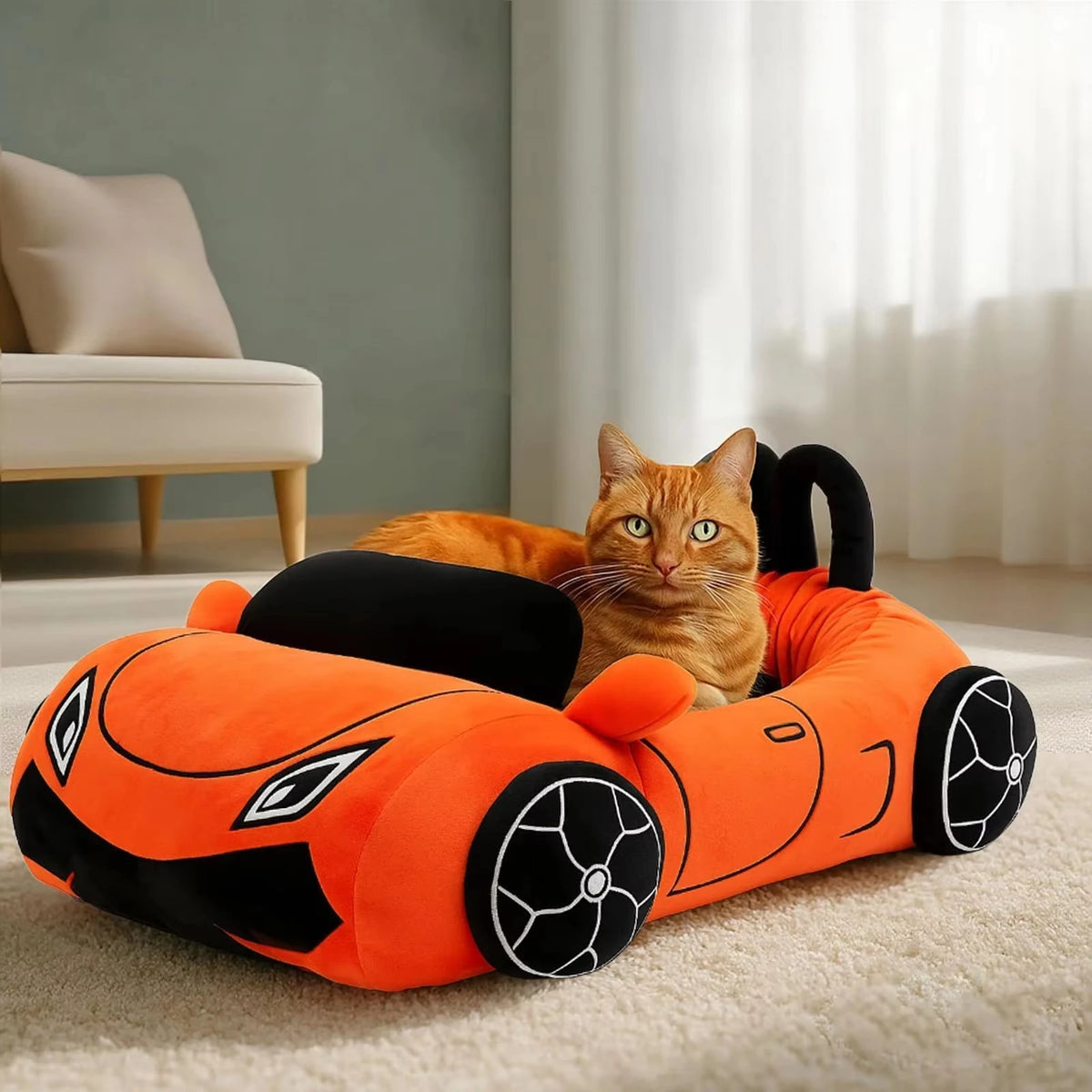 CWV Supercar Pet Bed With Pillow For Cats And Dogs