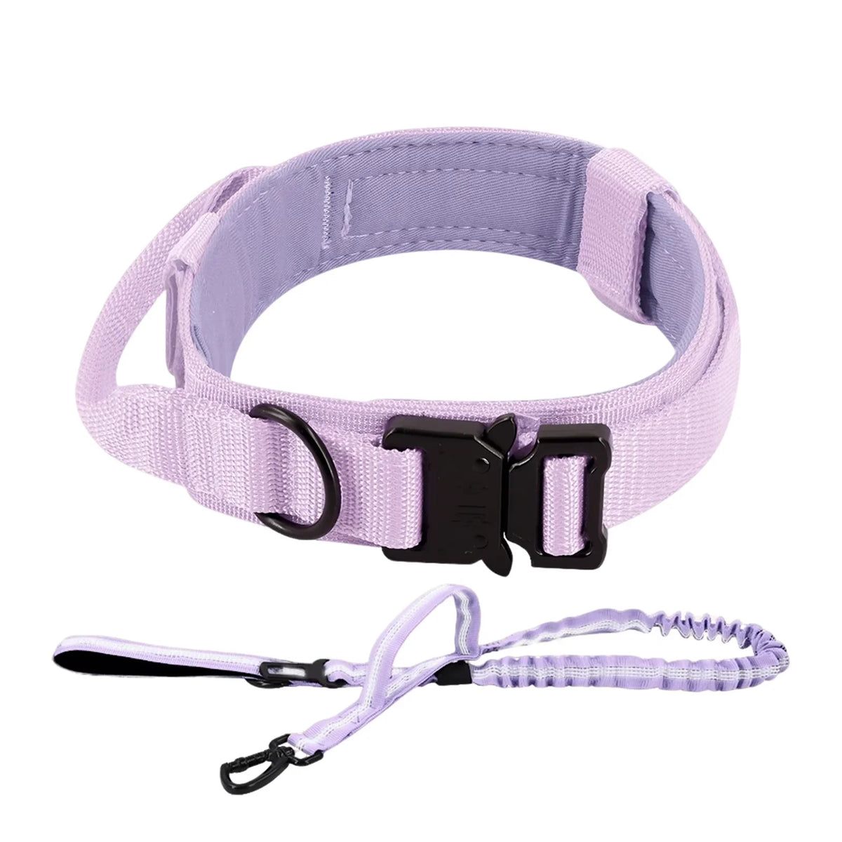 Tactical Nylon Dog Collar And Leash Set With Quick Release