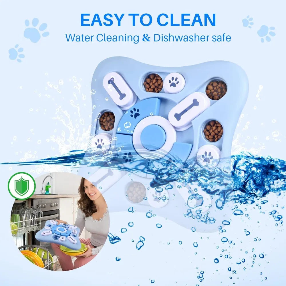 Interactive Squeaky Dog Puzzle Toy For Training And Treat Dispensing