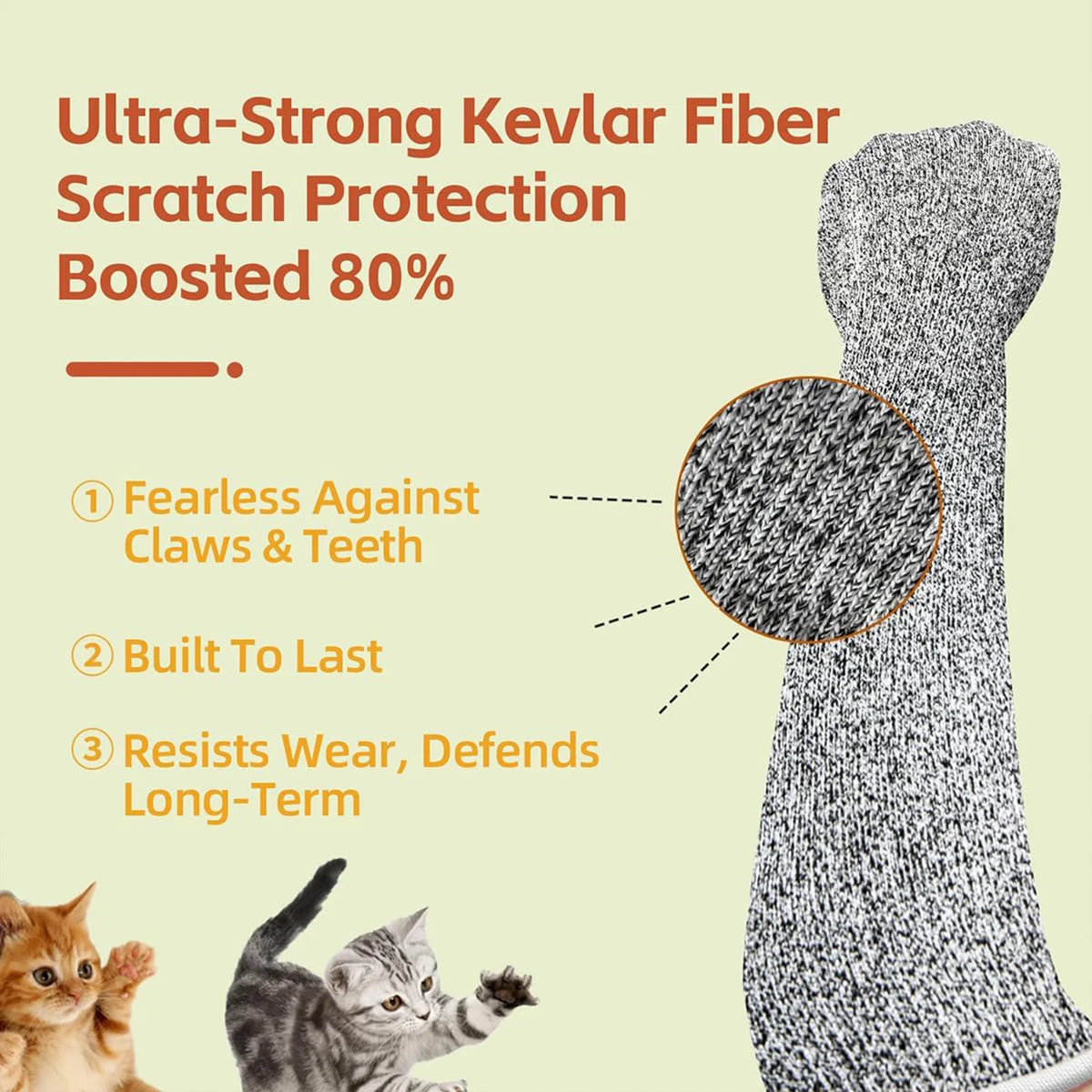 Scratch Resistant Pet Grooming Gloves For Cat Dog Nail Care