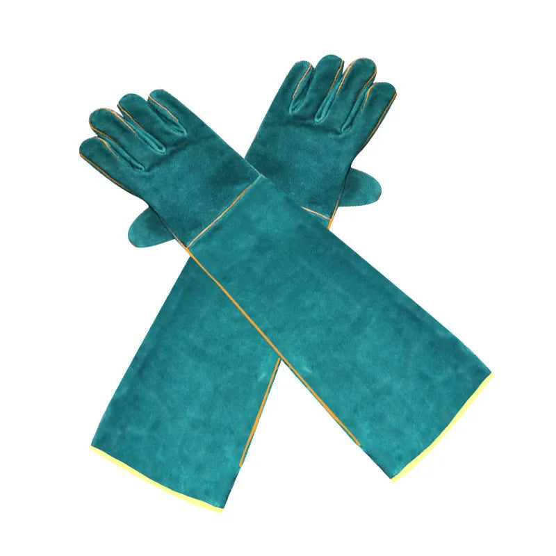 Reptile Anti Bite Protective Gloves Full Canvas Pet Handling Gear