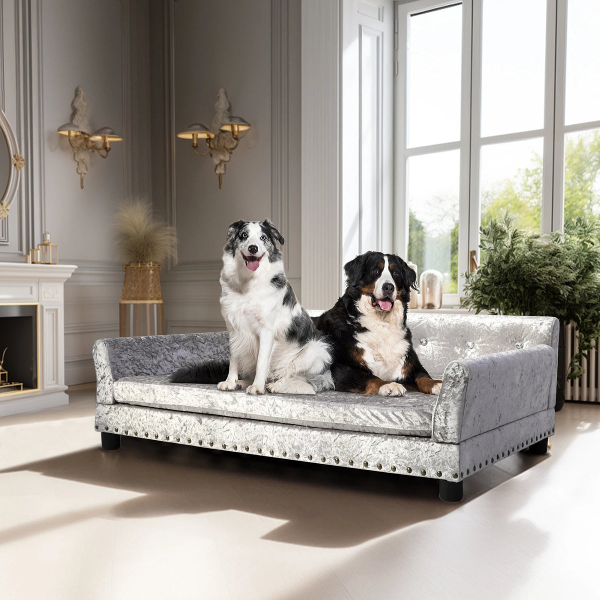 Borwart Premium Raised Pet Sofa Bed For Dogs And Cats