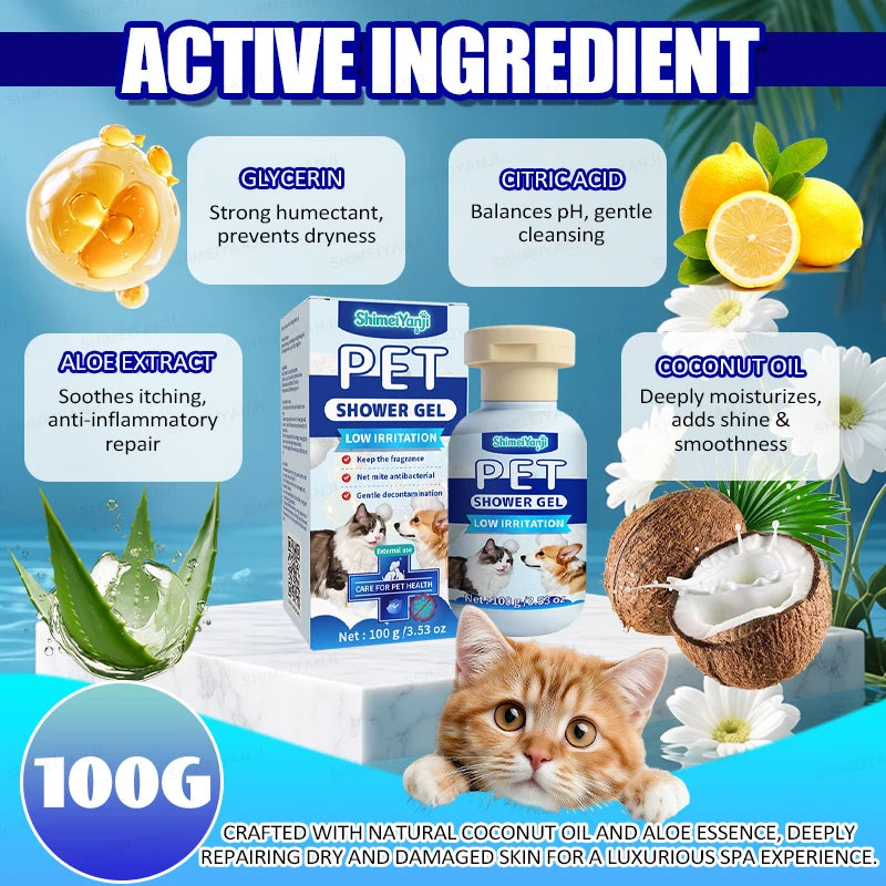 Waterless Dry Shampoo Foam for Cats and Dogs Pet Grooming