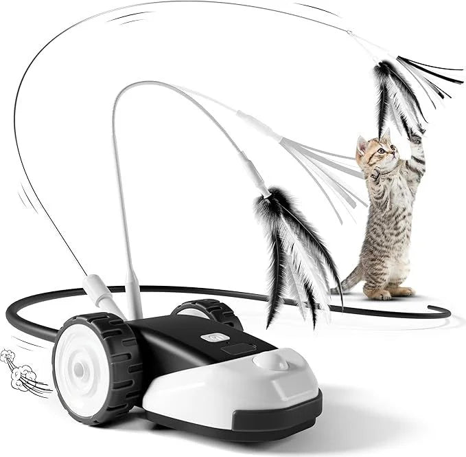 Automatic Moving Touch Wake Up Cat Toy With Interactive Modes