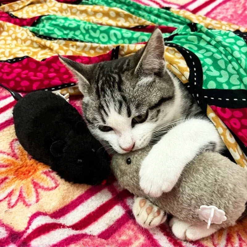 Automatic Battery Free Swinging Tail Interactive Pet Toy For Cats