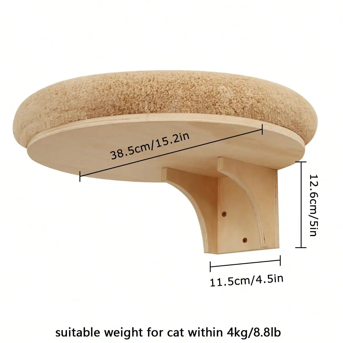 Indoor Wall Mounted Pine Wood Cat Rope Bridge Rack